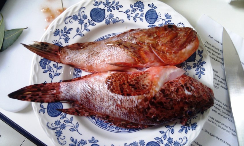 Scorpion Fish Cook Fried Scorpion Fish