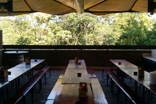 Brasserie 4:20 Rome, the roof terrace, July 2013