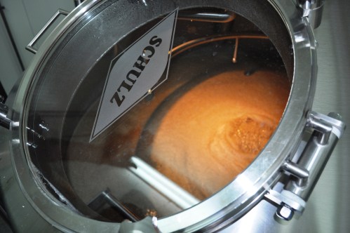 The fancy German-made mash tun at Mastri Birrai Umbri
