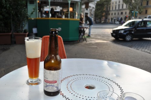 Steamer beer at Tram Depot, Testaccio, Rome