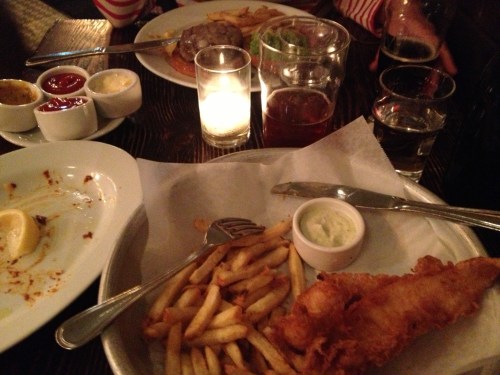 Fish and chips and ale at the Magnolia Fish and chips and ale at the Magnolia