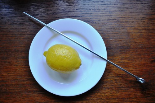 Sussex pond pudding lemon and skewer