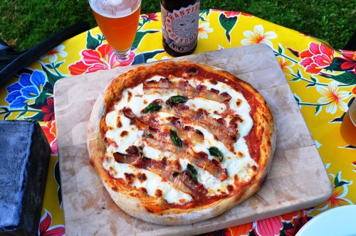 Sourdough pizza with Hastings Brewery No 6 Pale Ale