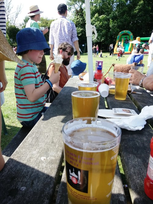 Pints at the Kingston village fete