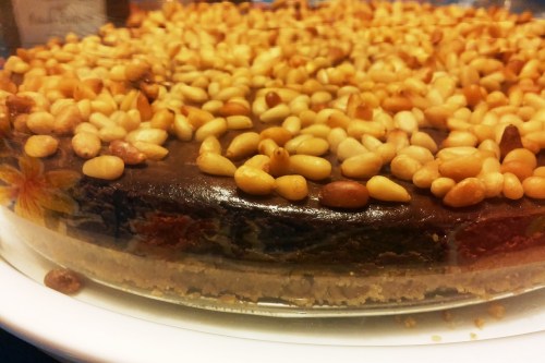 Side, through glass cloche