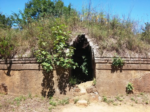 Tumulus Etruscan tomb, Banditaccia, Cerveteri