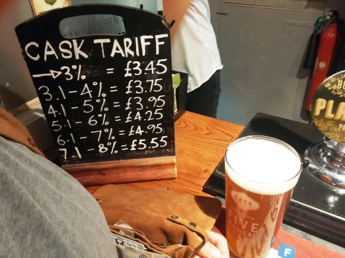 Cask tariff