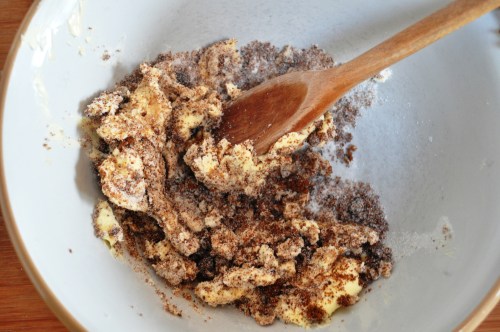 Cream butter and sugars