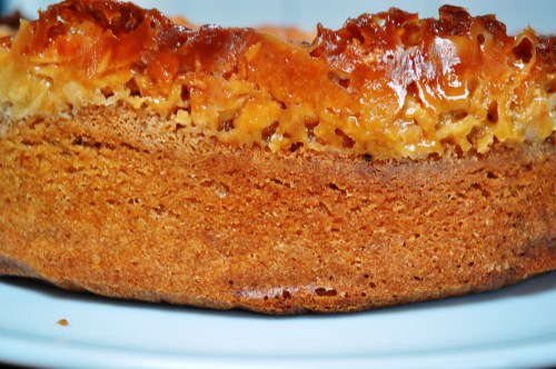 Gellatly almond cake side