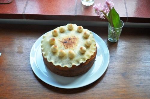 Simnel cake hyacinths