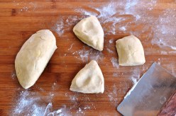 Cut the dough into 6 pieces