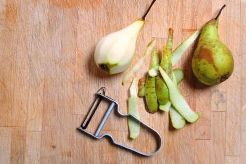 Peel the pears