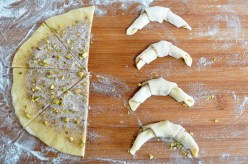 Roll up the segments and form crescents