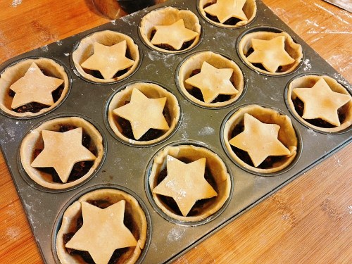 Fill the pies and top with stars