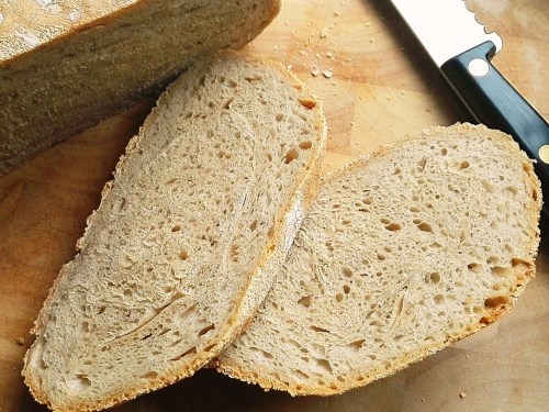 Barm bread crumb shot