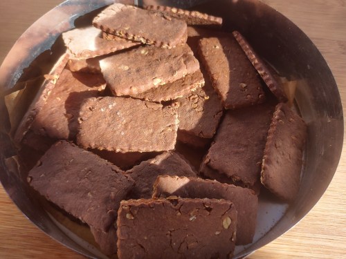 Chocolate dunking biscuits