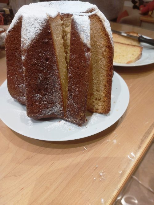 Homemade pandoro